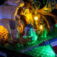 LED Licht Set für LEGO® 75330 Star Wars Jedi Training auf Dagobah – Diorama
