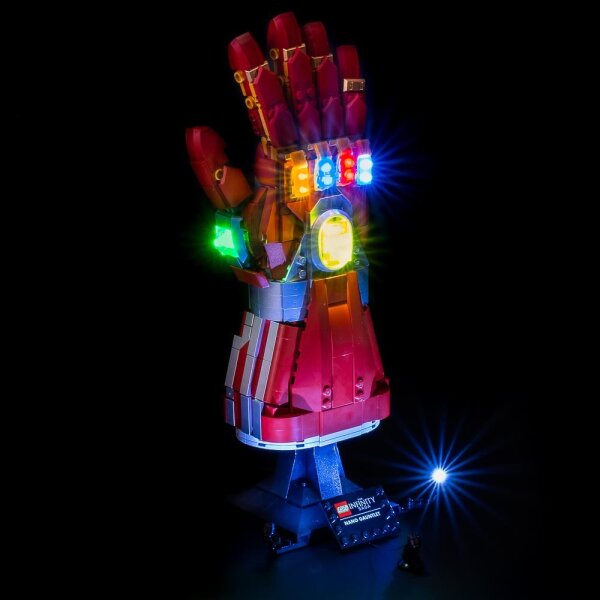 Kit di illuminazione a LED per LEGO® 76223 Guanto dellInfinito di Iron Man