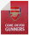 Arsenal FC - EPL - Slogan Sherpa Plüsch Decke