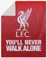 Liverpool FC - EPL - Slogan Sherpa Plüsch Decke