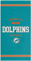 Serviette de plage - NFL -Miami Dolphins  -  PROPERTY OF Miami Dolphins Football