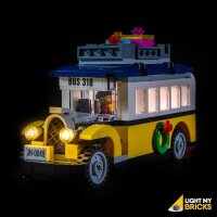Kit di illuminazione a LED per LEGO® 10259 Giocattolo da costruzione-Stazione ferroviaria invernale